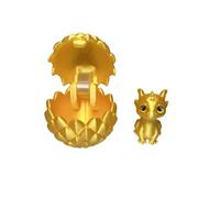3D Printed Dragon Eggs with Dragon Inside, Fidget Toy,Mini 3D Printed Animals Creative Toys Desktop Decorations for Kids 01-Gold One Size
