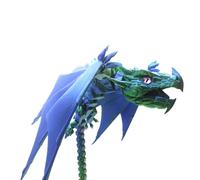 3D Printed Dragon Fidget Toy - Articulated Dragons, Realistic Figure | Fidgets Flexible Sculpture for Stress Relief, Creative Play, Home Decor, Desk Ornament,