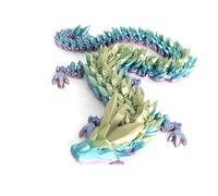 3D Printed Dragon, Flexible Joints Dragon Fidget Toy, 3D Printed Animals, Home Office Creative Decor Executive Desk Toys, Stress Relief, Toy Gifts For Adults And Children