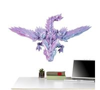 3d Printed Dragon, Full-joint Movable Design Dragon Statue, Beautiful Dragon Fidget Toy Surprise, Articulating Printed Gems Dragon, Year Of The Dragon Stress Relief For Kids Adults Home Decor Gift