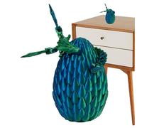 3D Printed Dragon in the Egg - Movable Model, Fantasy Creature Toy, Flexible Shell Representation, Creative Scale Design, Mythical Longtail Toy Figure, Captivating Dragon Fun for Children