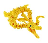 3D Printed Dragon - Large 3D Printed with Flexible Joints, Movable 3D Printed Dragon Toy for Children and Adults for Christmas, Easter, Teenager Collector's Birthdays, Lus