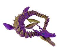 3D Printed Dragon - Large 3D Printed with Flexible Joints, Movable 3D Printed Dragon Toy for Children and Adults for Christmas, Easter, Teenager Collector's Birthdays, Lus