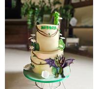 3D Printed Dragon Purple Crystal Dragon Home Decor Executive Desk Thing Home Office Decor Desk Things for Birthday Party