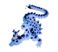 3D Printed Dragon - Three-dimensional Printed Dragon Fidget Toy | Glow In The Dark Movable Figurine Toy | Realistic Articulated Animal Model Decoration For Bedroom Study Display Fidget Collectible