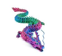 3D Printed Dragon Toys with Eyes, 24 inches 3d printed dragon large, Bendable and Flexible Big Fidget, Home Office Decor