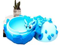 3D Printed Dragon - Vivid Egg | Articulated Poseable Sculpture | Fantasy Creature Model Ornament | Desktop Workplace Accent School Student Youth Decoration | Men Women Collector Gift,