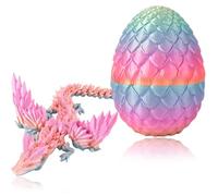 3D Printed Dragon with Wings, Dragon Egg Detachable Winged 3D Printed Animals, Three-Dimensional Print Dragons Eggs and Dragons, Three-Dimensional Print Toys Novel Home Decor and Art Collection
