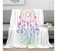 3D Printed Dreamcatcher design Bedding Throw Microfiber Warm Cosy Bedding Soft Boho decorative art All Season Blanket No Shedding for Students Teens Office Workers Gamers 40x50inch(100x130cm)