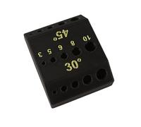 3D Printed Drill Guide with Numerical Scales Multi Angles, Black