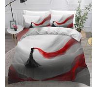 3D Printed Duvet Cover 3 Pieces Female Bedding Set Super King with Zipper Closure and 2 Pillowcase Dance Oriental Art Soft Cosy Microfiber Reversible Quilt Cover for Teens25a7
