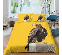 3D Printed Eagle Quilt Cover, Microfiber Duvet Cover Hidden Zipper for Home