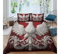 3D Printed Eagle Quilt Cover, Microfiber Duvet Cover Hidden Zipper for Home