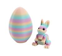 3D Printed Easter Bunny Eggs, Prefilled Easter Eggs with Bunny Inside, Articulated Fidget Gift Toy, Easters Basket Stuffer, Easter-Gifts Home Executive Desk Decor, Easters Surprise Rabbit Eggs