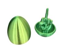 3D Printed Easter Egg Middle Finger,Hilarious Prank Easter Gift, Surprise Unique Prank for Women Men, Rude Offensive Egg Gift for Adult,Funny Adult Easter Gift (GREEN)