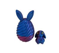 3D Printed Egg Bunny Ornaments,3D Printed Creative Easter Eggs, Engaging Cute Interactive Rabbit Models,Easter Bunny 3D Printed Toys,Rabbit Easter Egg Gift,Easter Model Rabbit Eggs Set