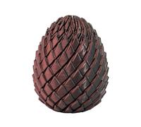 3D Printed Egg Fidget, Twisty Fidget Egg, Stress Relief, Easter Basket Stuffers, 3D Spiral Engineering, Compact & Durable, Colorful Desk Fidget Toy for Easter Gifts (Red Black)