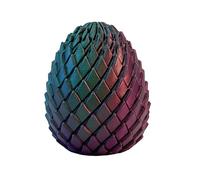 3D Printed Egg Fidget, Twisty Fidget Egg, Stress Relief, Easter Basket Stuffers, 3D Spiral Engineering, Compact & Durable, Colorful Desk Fidget Toy for Easter Gifts (Red & Blue & Green)