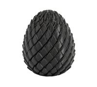 3D Printed Egg Fidget, Twisty Fidget Egg, Stress Relief, Easter Basket Stuffers, 3D Spiral Engineering, Compact & Durable, Colorful Desk Fidget Toy for Easter Gifts (Black)