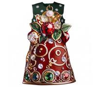 3D Printed Elf Costume for Kids Christmas Fancy Dress | 3D gem-bell print, lightweight sponge fabric, festive parent-child cosplay, stage performances