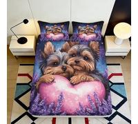 3D Printed Enchanted Forest Fitted Sheet Microfiber Soft Mushroom Bed Cover Anti-Slip Washable Bedroom Aesthetic Decor 90x200x25cm