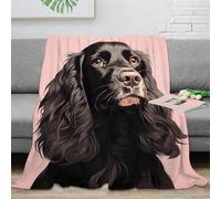 3D Printed English Cocker Spaniel Blankets Fluffy Soft Cozy Super Soft Cozy Fuzzy Warm Throws with Anti-wrinkle/anti-tarnishing Lightweight for Bed And Sofa And Couch, Kids Adults 80x90inch(200x230cm)