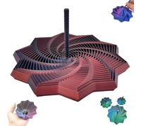 3D Printed Expanded Sensory Fidget Star, Colorful Fractal Fidget Hexagon with Handle, Whirling Spiral Design for Adults, Perfect for Holiday, Christmas, Birthday Gifts (A, L)