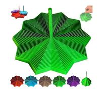 3D Printed Expanded Sensory Fidget Star,Expandable Fractal Fidget Hexagon with Handle,Honeycomb Whirling Spiral Design,Fractal Hexagon for Adults, Perfect for Christmas,Birthday Gifts (Green, 6.89in)