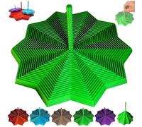 3D Printed Expanded Sensory Fidget Star, Expandable Fractal Fidget Hexagon with Handle, Honeycomb Whirling Spiral Design, Fractal Hexagon for Adults, Perfect for Christmas, Birthday Gifts(Green,6.89in