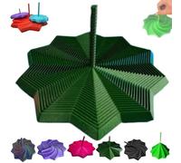 3D Printed Expanded Sensory Fidget Star, Expandable Fractal Fidget Hexagon with Handle, Honeycomb Whirling Spiral Design, Fractal Hexagon for Office Desktop, for Adults(Green,4.72in)