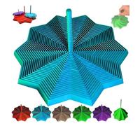 3D Printed Expanded Sensory Fidget Star,Expandable Fractal Fidget Hexagon with Handle,Honeycomb Whirling Spiral Design,Fractal Hexagon for Adults, Perfect for Christmas,Birthday Gifts (Blue, 6.89in)