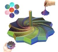 3D Printed Expanded Sensory Fidget Star, Fractal Fidget Hexagon with Handles, 2026 New Honeycomb Whirling Spiral Design for Adults, Perfect for Holiday, Christmas, Birthday Gifts(D#,M)