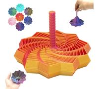 3D Printed Expanded Sensory Fidget Star, Fractal Fidget Hexagon With Handles, Rotating Spiral Design, For Relaxation ,for Office Desks As A Stress-Relief(A,Small)