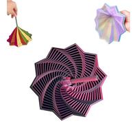 3D Printed Expanded Sensory Fidget Star, Fractal Fidgets Hexagon with Handles, 2025 New Star Shaped Adults Fidget Toys for Office Desktop Decompression Toys Stress Relief Whirling Spiral (N,Medium)