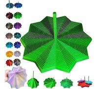 3D Printed Expanded Sensory Fidget Star, Printer Sensory Fidgets with Handle for Adults, Fractal Fidget Hexagon Toys, Colorful Whirling Spiral Design, Office Classroom Anxiety Relief Tool(#K,3.54in)