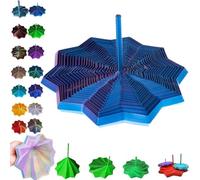 3D Printed Expanded Sensory Fidget Star, Printer Sensory Fidgets with Handle for Adults, Fractal Fidget Hexagon Toys, Colorful Whirling Spiral Design, Office Classroom Anxiety Relief Tool(#M,6.89in)
