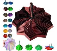 3D Printed Expanded Sensory Fidget Star, Printer Sensory Fidgets with Handle for Adults, Fractal Fidget Hexagon Toys, Colorful Whirling Spiral Design, Office Classroom Anxiety Relief Tool(#L,3.54in)