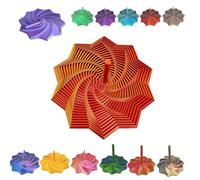 3D Printed Expanded Sensory Fidget Star,Stress Relief Sensory Whirling Spiral with Handle,for Office Desktop Stress Relief Whirling Spiral (NO.20, M)