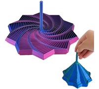 3D Printed Expanded Sensory Fidget Star - Visual Honeycomb Fidget Spinner for Stress Relief, ADHD Focus,- Durable Expand/Collapse Toy for Kids & Adults(Radiant Purple,Medium)