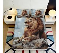 3D Printed Fantasy Cat Fitted Sheet Soft Microfiber Non-Slip Deep Pocket Bedroom Fantasy Cat Mattress Fitted Cover Washable All Ages Small Double（140x200cm）