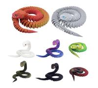 3D Printed Fidget Animals - Flexible Desktop Toy | 2.5 Ft Long 3D Printed Snake for Kids & Adults | Party Desk Home Decoration Easter Basket Filler - Stress Relief Play Accessory