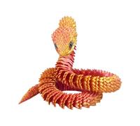 3D Printed Fidget Animals | Flexible Movement Articulated Toy | Collectible 3D Snake Figurine Toy 2.5 Ft Long for Birthday Easter Desk Decoration