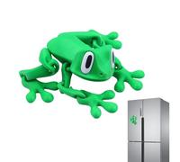 3D Printed Fidget Animals, Realistic Movable Joint Frog Toy Model, Decoration Movable Ornament for Party Display Travel School Home Desk Collection Boy Kids Girl