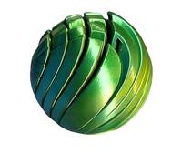 3D Printed Fidget Ball Toy,Morphslime Sphere Stress Relief Ball,Impossible Liquid-Like Balls Sensory Desk Toy,Gear Sphere Stress Relief Ball ,for Kids Teen Adult Anxiety Relief (Blue green)