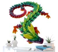3D Printed Fidget Dragon 3D Printed 11.8inch Detailed Fantasy Crystal