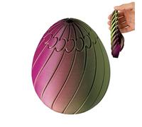 3D Printed Fidget-EI - 6 x 6 x 7 cm Rutschiges Osterei Spielzeug | Tragbars Osterkorb-Geschenk | Sensorisches Stressabbau-Spielzeug für Kinder Jugendliche Erwachsene Studenten Pendler Zuhause