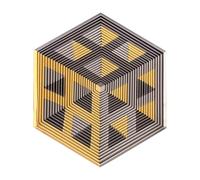 3D Printed Fidget Hexagon |3D Printed Expanded Fidget | Quiet Sensory Cool Gadgets | Spinner Hexagon Fidgets Toys For Adults | For Home School Classroom Daily Travel Study Work Kids Teens