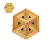 3D Printed Fidget Hexagon - Quiet Sensory Cool Gadgets | Spinner Hexagon Fidget Toys for Adults for Home, School, Classroom, Daily, Travel, Study, Work, Kids, Teens, Focus, Stress Relief