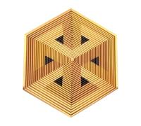 3D Printed Fidget Hexagon | Quiet Sensory Cool Gadgets | Spinner Hexagon Fidget Toys For Adults For Home School Classroom Daily Travel Study Work Kids Teens