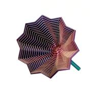 3D Printed Fidget Star - Sensory Stress Relief Toy,Expanded Fractal Design Focus & Anxiety Relief, PLA Material(8.5cm-Random Rainbow)